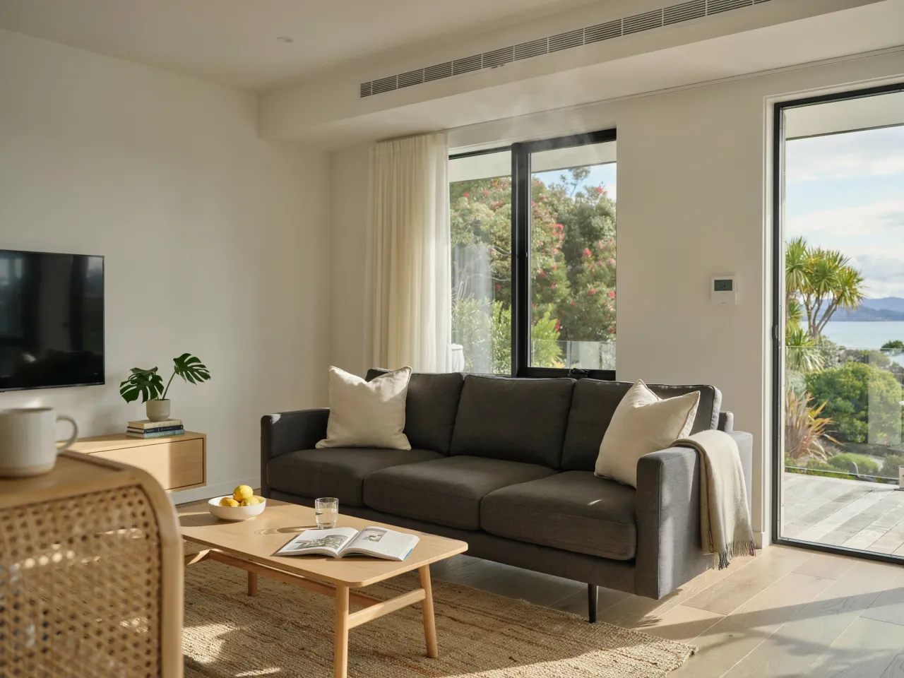 Ducted heat pump in Whangarei living room